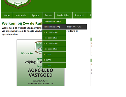 Programma SZVV-teams.